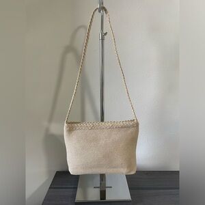 👛 Cream Handwoven Shoulder Bag by Talbots NWOT